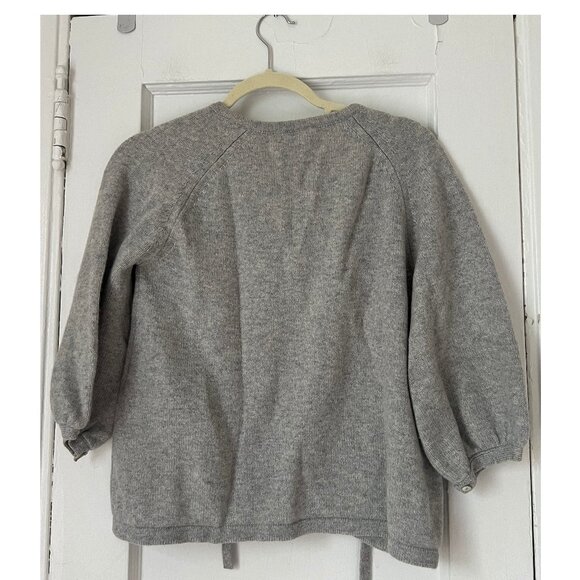 Demylee New York Women's Sweatshirt  Puff Sleeve Crow Sweater Size Medium - Picture 2 of 8